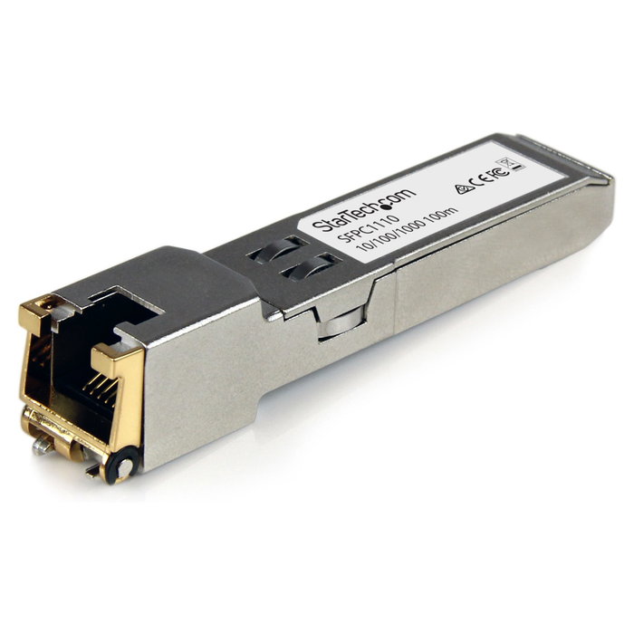 StarTech.com Módulo Transceptor SFP compatible con Cisco SFP-GE-T, 1000BASE-T, SFP a RJ45