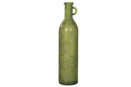 DKD Home Decor F643 Jarrón Cottage Verde Cristal Reciclado 18 x 75 x 18 cm