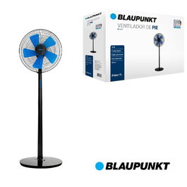 BLAUPUNKT Ventilador de Pie, Base Redonda, 5 Aspas, 45W de Potencia, Modelo Referencia PIE-BASE-REDONDA-5-ASPAS-45W