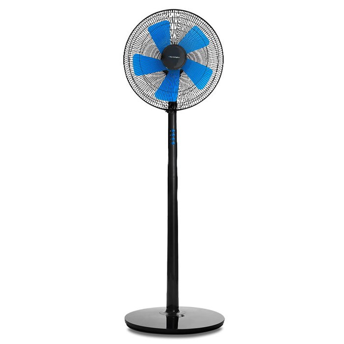 BLAUPUNKT Ventilador de Pie, Base Redonda, 5 Aspas, 45W de Potencia, Modelo Referencia PIE-BASE-REDONDA-5-ASPAS-45W