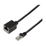 LogiLink Cable de extensión Cat.6A premium, 3 m, negro