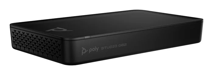 HP Poly Studio G62 Sistema de Videoconferencia para 10 Personas 4K Ultra HD, Con Kit de Montaje y Alimentación PoE+, Compatible TAA, Bluetooth 5.1, Negro