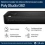 HP Poly Studio G62 Sistema de Videoconferencia para 10 Personas 4K Ultra HD, Con Kit de Montaje y Alimentación PoE+, Compatible TAA, Bluetooth 5.1, Negro