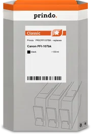 Prindo Cartucho de tinta negro PRICPFI107BK Classic 130ml