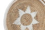 DKD Home Decor Set de 3 Decoraciones de Pared de Seagrass y Algodón