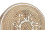 DKD Home Decor Set de 3 Decoraciones de Pared de Seagrass y Algodón