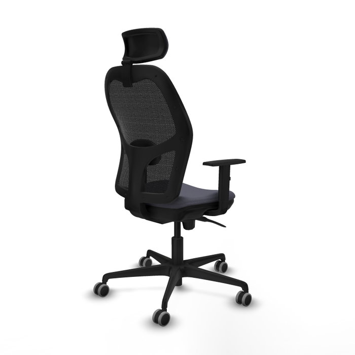 PIQUERAS Y CRESPO Silla de oficina Jorquera con mecanismo Sincro, Gris oscuro y Negro PIQUERAS Y CRESPO Silla de oficina Jorquera con mecanismo Sincro, Gris oscuro y Negro