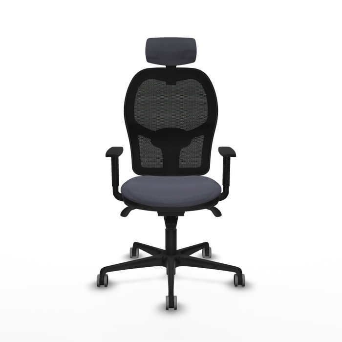 PIQUERAS Y CRESPO Silla de oficina Jorquera con mecanismo Sincro, Gris oscuro y Negro PIQUERAS Y CRESPO Silla de oficina Jorquera con mecanismo Sincro, Gris oscuro y Negro