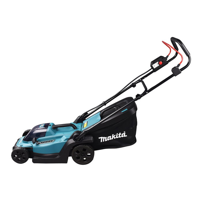 Makita DLM330RM Cortacésped manual a batería 18V, ancho corte 33 cm para 450 m2, altura 2-8 cm, bolsa 30L