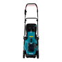 Makita DLM330RM Cortacésped manual a batería 18V, ancho corte 33 cm para 450 m2, altura 2-8 cm, bolsa 30L