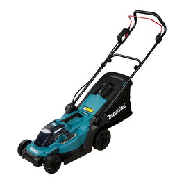 Makita DLM330RM Cortacésped manual a batería 18V, ancho corte 33 cm para 450 m2, altura 2-8 cm, bolsa 30L
