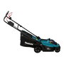 Makita DLM330RM Cortacésped manual a batería 18V, ancho corte 33 cm para 450 m2, altura 2-8 cm, bolsa 30L