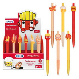 Portaminas Dohe Fast Food 0,5 Mm Surtido Expositor De 24 (6 Mod.)