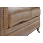 DKD Home Decor Sofá Chester 3 Plazas en Piel Camel