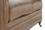 DKD Home Decor Sofá Chester 3 Plazas en Piel Camel