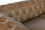 DKD Home Decor Sofá Chester 3 Plazas en Piel Camel