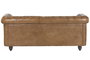 DKD Home Decor Sofá Chester 3 Plazas en Piel Camel