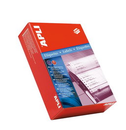 APLI Etiquetas Adhesivas para Impresora Matricial 88,9x36 mm Blanco