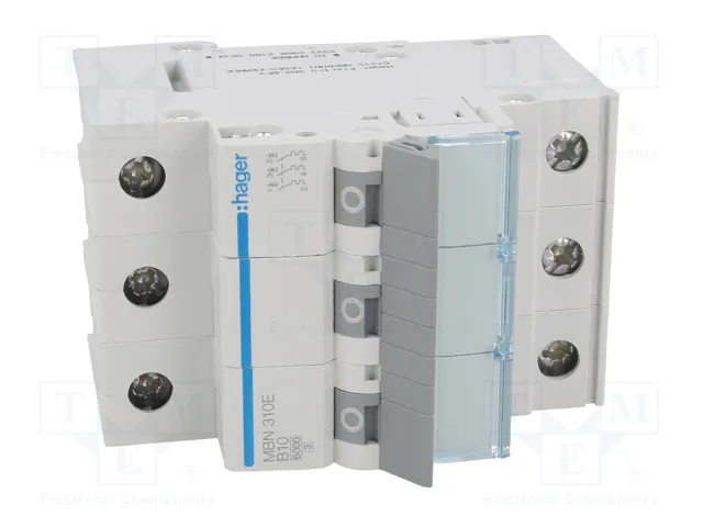 Hager MBN310E Interruptor magnetotérmico 10A 3P B 6kA