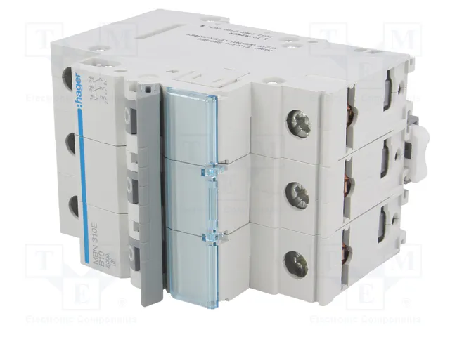 Hager MBN310E Interruptor magnetotérmico 10A 3P B 6kA