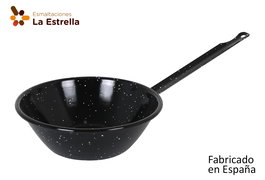 La Estrella Sarten Honda Bordonada 18 cm - 0.9 L Jaspeada (8 Unidades)