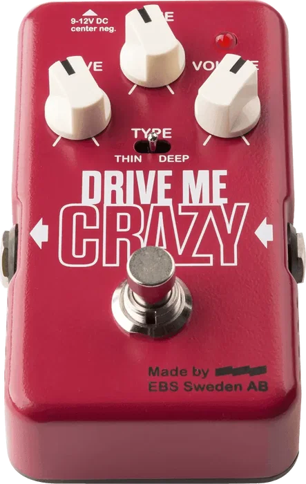 EBS Drive Me Crazy Pedal de Distorsión High Gain - 3 Modos EBS Drive Me Crazy Pedal de Distorsión High Gain - 3 Modos
