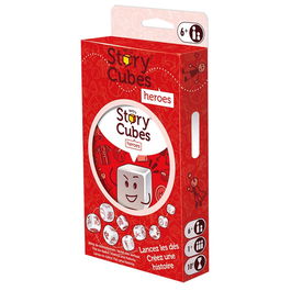 Rory's Story Cubes Heroes - Juego de Mesa de 9 Dados Creativo para Contar Historias, Edición Multilingüe (Español, Francés, Neerlandés, Portugués), PEGI 6, Referencia ASMRSC306ML1