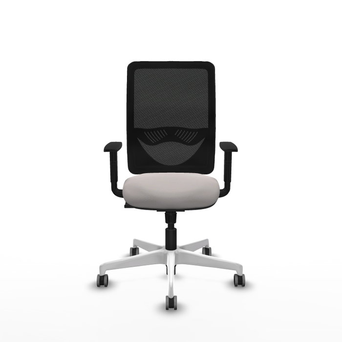 PIQUERAS Y CRESPO Silla de oficina Zulema con mecanismo Sincro, Blanco y Negro PIQUERAS Y CRESPO Silla de oficina Zulema con mecanismo Sincro, Blanco y Negro