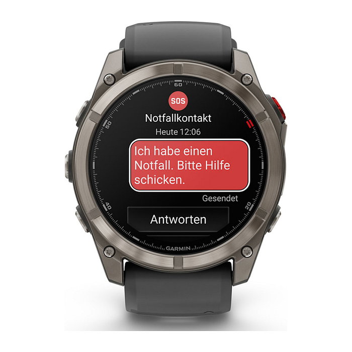 Garmin fenix 8 Pro Reloj Inteligente GPS 51 mm Pantalla AMOLED Táctil 1.4" 454x454 píxeles en Grafito con Correa de Silicona Negro y Titanio, Wi-Fi