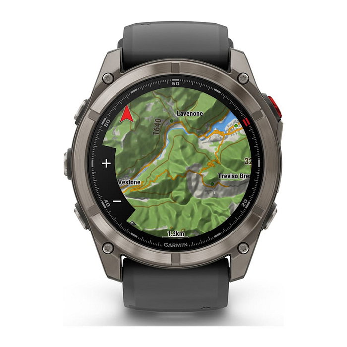 Garmin fenix 8 Pro Reloj Inteligente GPS 51 mm Pantalla AMOLED Táctil 1.4" 454x454 píxeles en Grafito con Correa de Silicona Negro y Titanio, Wi-Fi