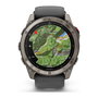 Garmin fenix 8 Pro Reloj Inteligente GPS 51 mm Pantalla AMOLED Táctil 1.4" 454x454 píxeles en Grafito con Correa de Silicona Negro y Titanio, Wi-Fi