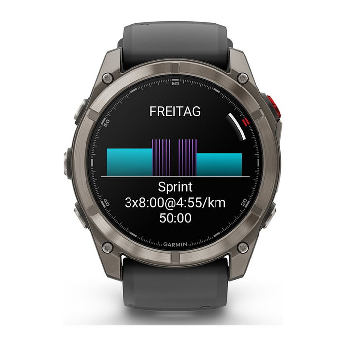 Garmin fenix 8 Pro Reloj Inteligente GPS 51 mm Pantalla AMOLED Táctil 1.4" 454x454 píxeles en Grafito con Correa de Silicona Negro y Titanio, Wi-Fi