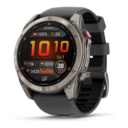 Garmin fenix 8 Pro Reloj Inteligente GPS 51 mm Pantalla AMOLED Táctil 1.4" 454x454 píxeles en Grafito con Correa de Silicona Negro y Titanio, Wi-Fi