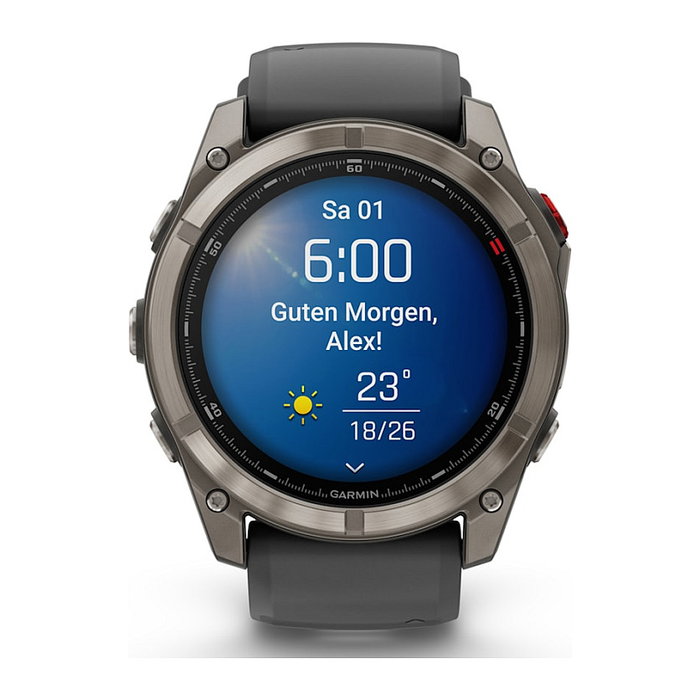 Garmin fenix 8 Pro Reloj Inteligente GPS 51 mm Pantalla AMOLED Táctil 1.4" 454x454 píxeles en Grafito con Correa de Silicona Negro y Titanio, Wi-Fi