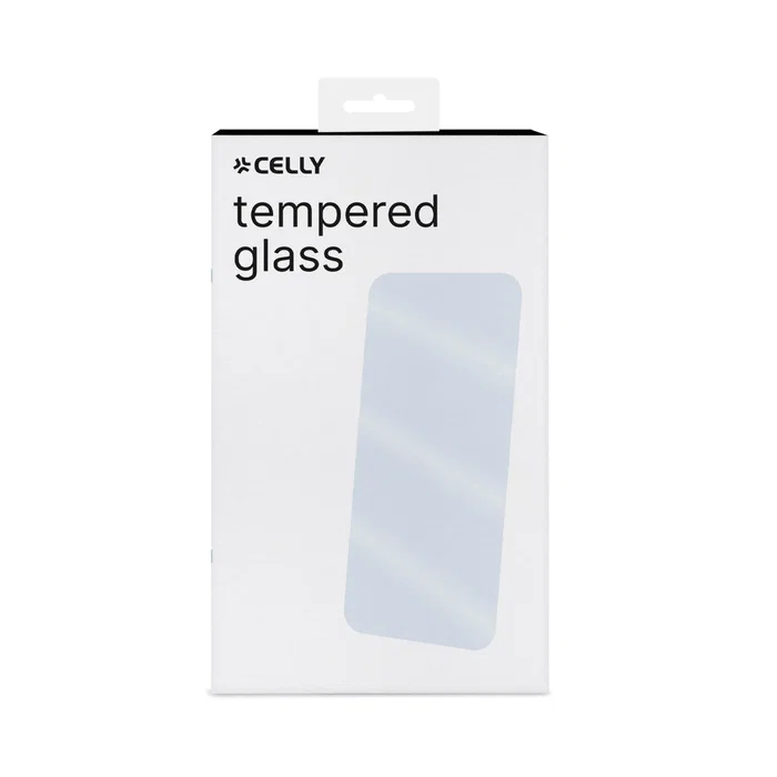 Celly EASY1055 Protector de Pantalla de Vidrio Templado 9H para Apple iPhone 15 Plus - Resistente a Golpes y Rayones, Transparente, Anti-huellas, 1 Unidad