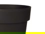 Ibergarden Maceta Plástico Antracita 20 cm Diámetro (20x19x20 cm) 3,4 L (Set de 12)