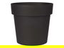 Ibergarden Maceta Plástico Antracita 20 cm Diámetro (20x19x20 cm) 3,4 L (Set de 12)