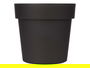 Ibergarden Maceta Plástico Antracita 20 cm Diámetro (20x19x20 cm) 3,4 L (Set de 12)