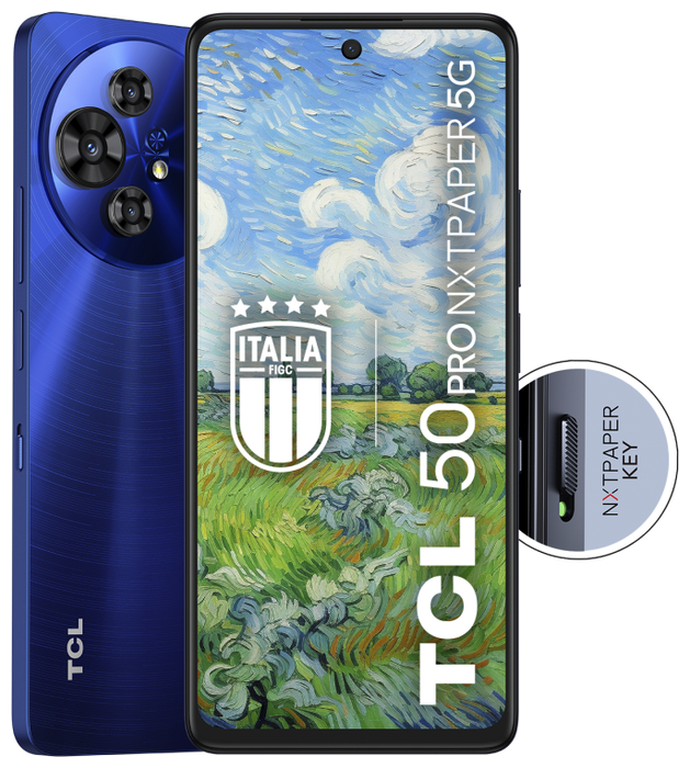 TCL 50 Pro NXTPAPER 5G, 8GB RAM, 512GB, 6.8 pulg., Azul Medianoche TCL 50 Pro NXTPAPER 5G, 8GB RAM, 512GB, 6.8 pulg., Azul Medianoche