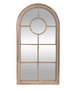 DKD Home Decor Espejo de Ventana en Madera de Paulownia Natural y Blanco 68x4x128 cm