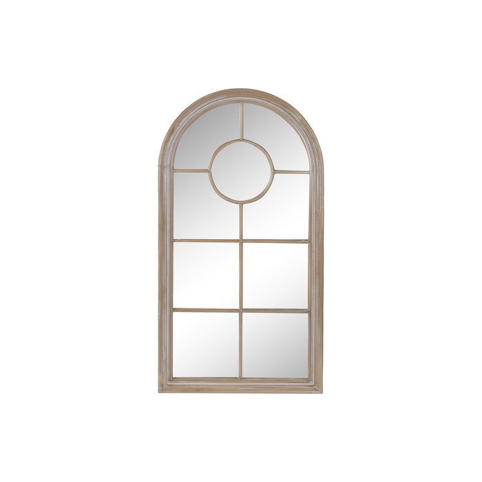 DKD Home Decor Espejo de Ventana en Madera de Paulownia Natural y Blanco 68x4x128 cm DKD Home Decor Espejo de Ventana en Madera de Paulownia Natural y Blanco 68x4x128 cm
