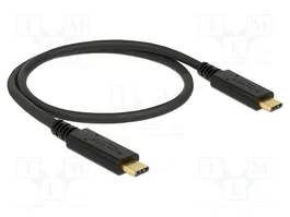 DeLOCK Cable USB 2.0 Tipo-C a Tipo-C 0,5 m PD 5 A E-Marker