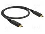 DeLOCK Cable USB 2.0 Tipo-C a Tipo-C 0,5 m PD 5 A E-Marker