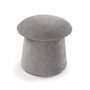 Versa Puff con almacenamiento gris 43x45 cm