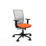 PIQUERAS Y CRESPO Silla de oficina Haches Naranja y Blanco
