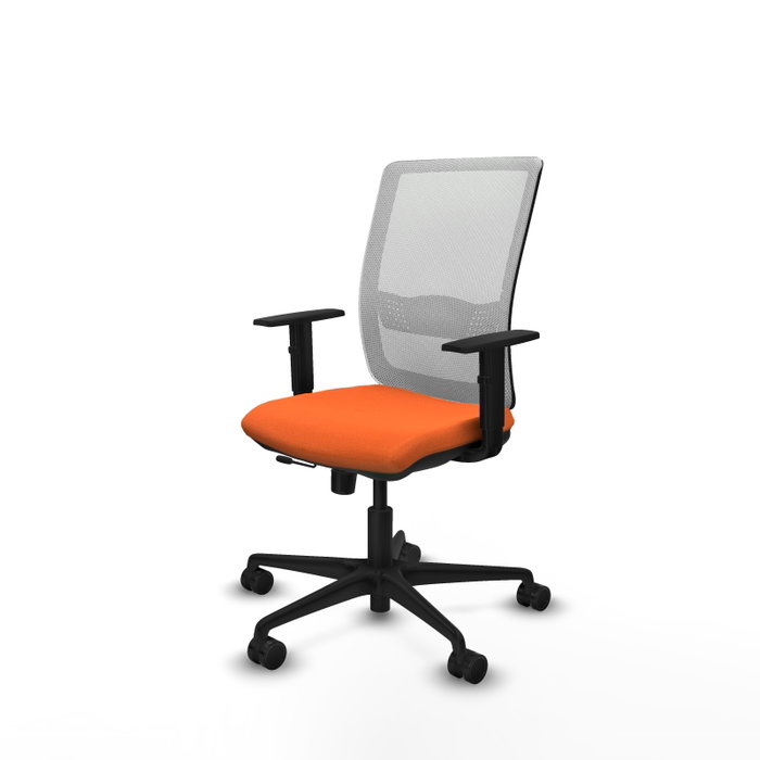 PIQUERAS Y CRESPO Silla de oficina Haches Naranja y Blanco PIQUERAS Y CRESPO Silla de oficina Haches Naranja y Blanco