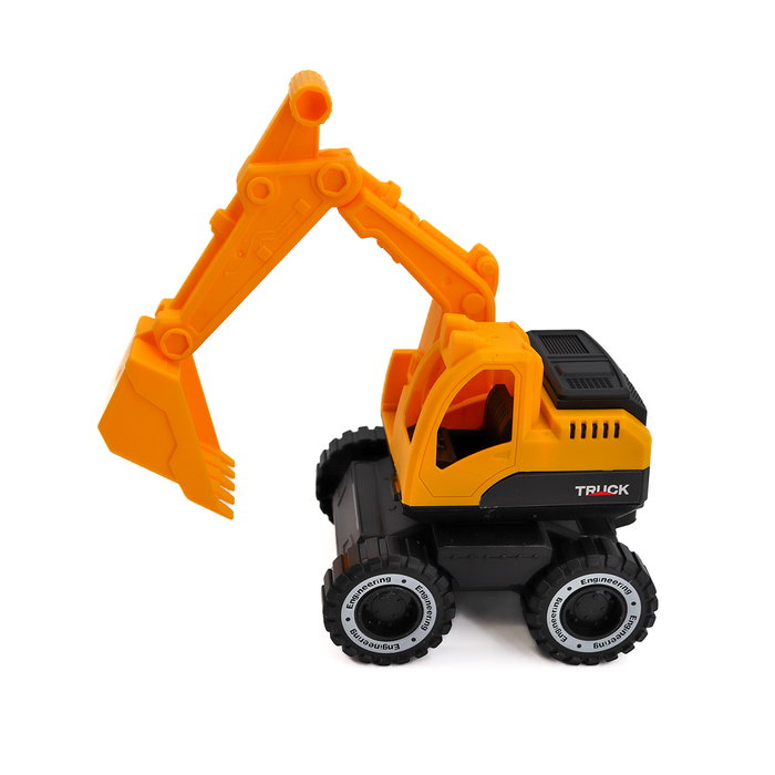 Tachan Camion Volquete + Excavadora Heroes De Ciudad 1:12 con Luz y Sonido