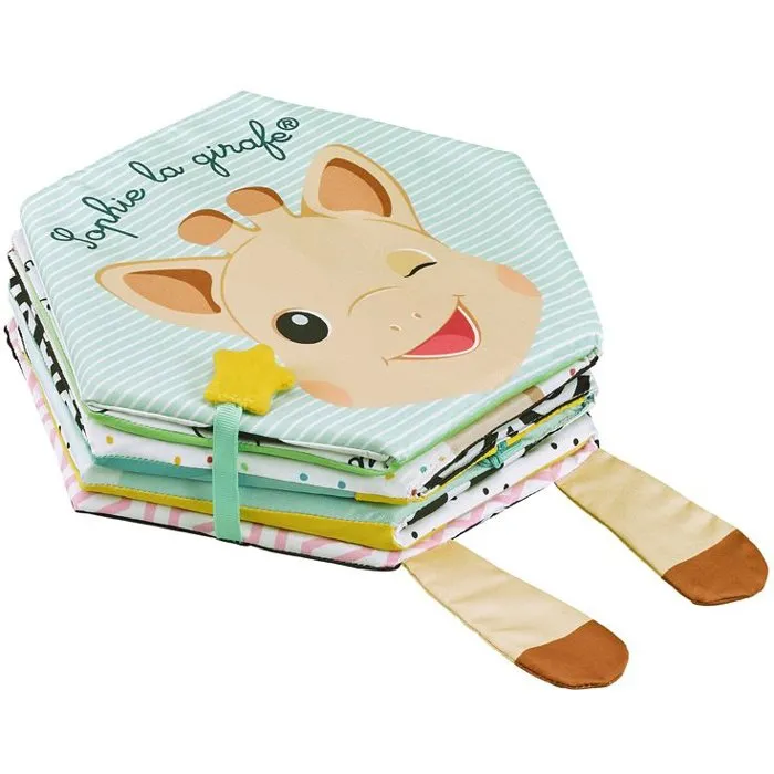Sophie la Girafe Libro de actividades y tapete de juego infantil - 7 emociones con texturas variadas y diseño doble cara blanco y negro SOP3056562308631
