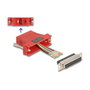 DeLOCK 67118 Adaptador de montaje VGA hembra a RJ-45 Rojo