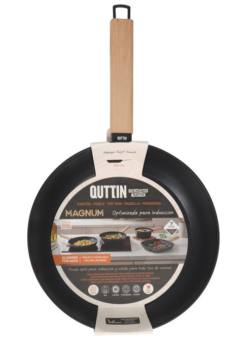 Inde Sartén 26 cm Aluminio Forjado Inducción Magnum Quttin (6 Unidades) Inde Sartén 26 cm Aluminio Forjado Inducción Magnum Quttin (6 Unidades)